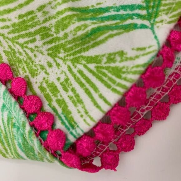 Isaac Mizrahi Talk to the Palm 2 pice Outfit pom-pom palm tree Sz 3-4 XS - Picture 5 of 10